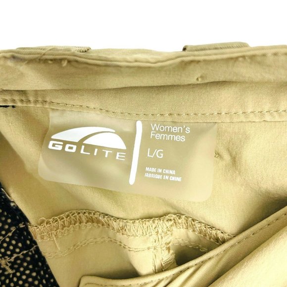 Golite Pants Active Golf Beige Large Women Sports Athletic Bottom Side Pockets - Picture 4 of 4